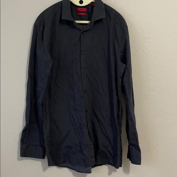 Hugo Boss Slim Fit Black long sleeve button up - Picture 1 of 6